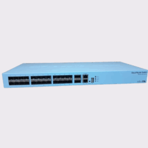MikroTik CRS326-24S+2Q+RM 24-port SFP+ switch designed for high-speed fiber aggregation
