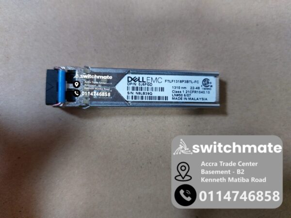 dell-emc-sfp-10g-lr-ftlx1475d3bcl-fc-0rn84n Dell EMC SFP-10G-LR FTLX1475D3BCL-FC 10Gbps 10km 1310nm single-mode SFP+ transceiver